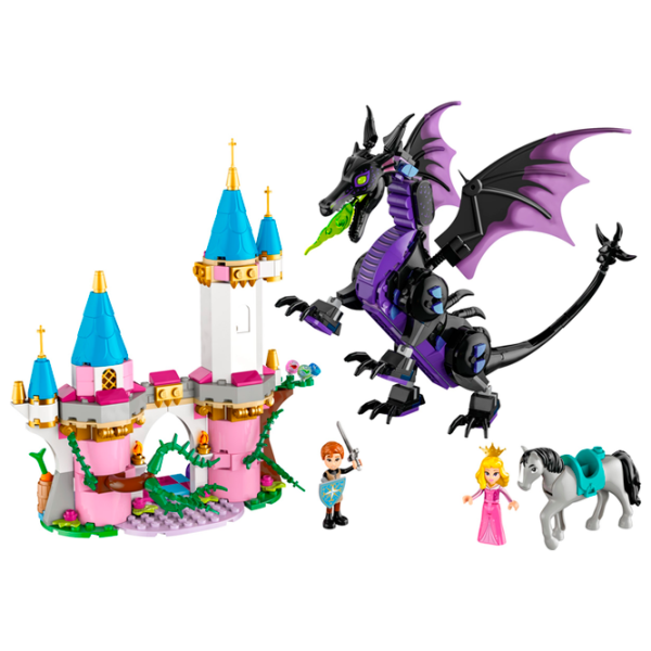 Constructor LEGO Maleficent’s dragon form and Aurora's castle Castel/ Multicolor photo 2