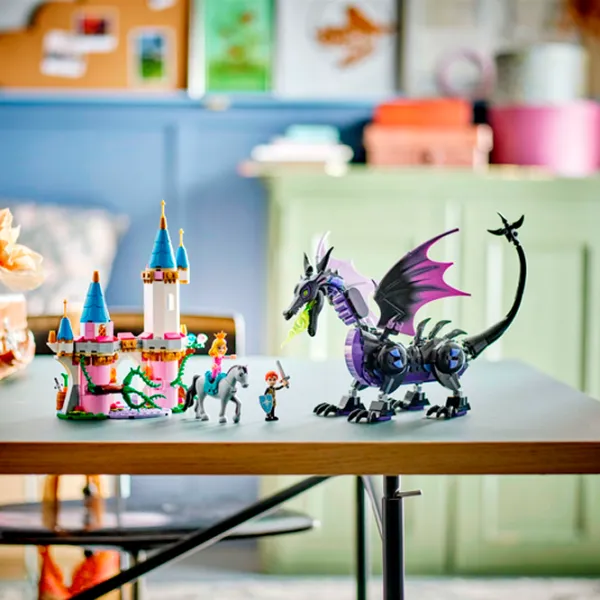 Constructor LEGO Maleficent’s dragon form and Aurora's castle Castel/ Multicolor photo 6