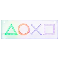 Lampă de noapte Paladone Playstation Neon Transparent