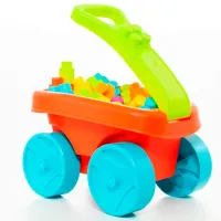 Constructor Molto Wagon Blocks Red Clasic/ Multicolor photo 3