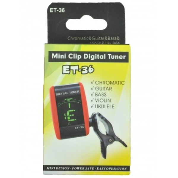 Tuner pentru chitară Flame ET 36 TUNER 400177 Black/ Plastic photo 2