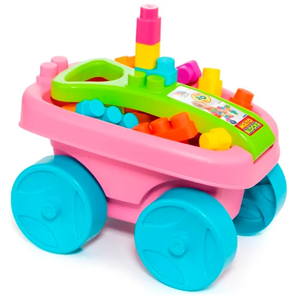 Конструктор Molto Wagon Blocks Классический/ Pink photo 2