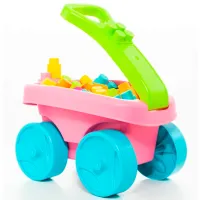 Constructor Molto Wagon Blocks Clasic/ Pink photo 3
