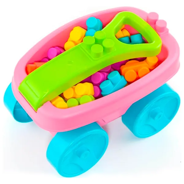 Конструктор Molto Wagon Blocks Классический/ Pink photo 4