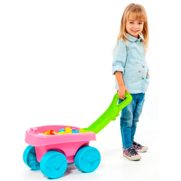 Конструктор Molto Wagon Blocks Классический/ Pink photo 6