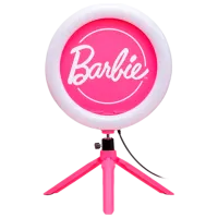 Штатив с круглой лампой Paladone Barbie Streaming Light 259 мм Pink