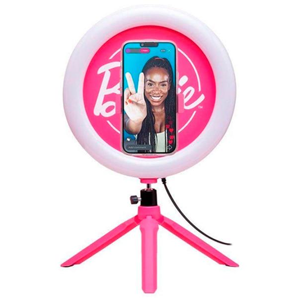 Штатив с круглой лампой Paladone Barbie Streaming Light 259 мм Pink photo 3
