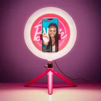 Trepied cu lampă Paladone Barbie Streaming Light 259 mm Pink photo 6