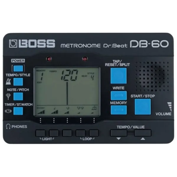 Гитарный тюнер METRONOM BOSS DB 60 DR.BEAT Black/ Пластик photo 1