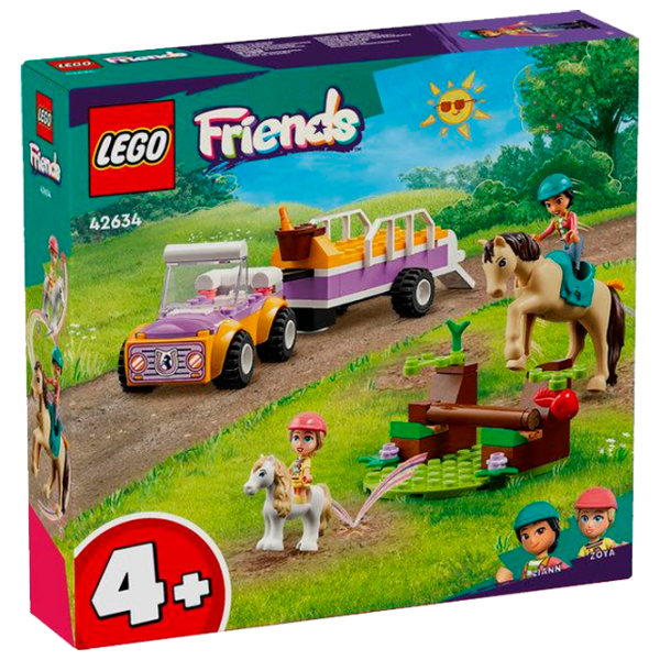 Constructor LEGO Horse and Pony Trailer Animale/ Multicolor photo 1