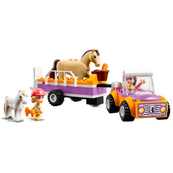 Constructor LEGO Horse and Pony Trailer Animale/ Multicolor photo 3