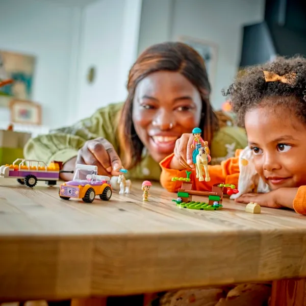 Constructor LEGO Horse and Pony Trailer Animale/ Multicolor photo 4