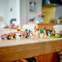 Constructor LEGO Horse and Pony Trailer Animale/ Multicolor photo 5