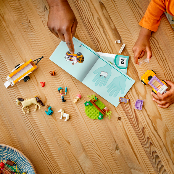 Constructor LEGO Horse and Pony Trailer Animale/ Multicolor photo 7