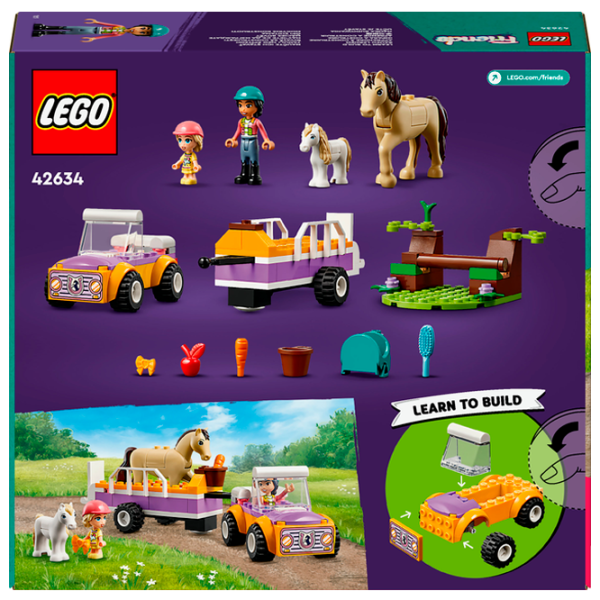 Constructor LEGO Horse and Pony Trailer Animale/ Multicolor photo 10