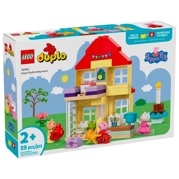 Constructor LEGO Peppa Pig Birthday House Casă/ Multicolor photo 1