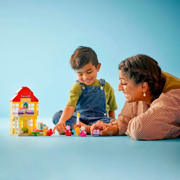 Constructor LEGO Peppa Pig Birthday House Casă/ Multicolor photo 8