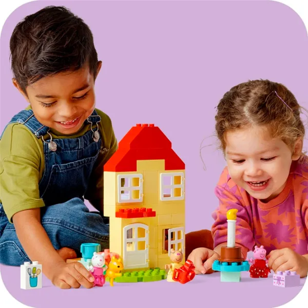 Constructor LEGO Peppa Pig Birthday House Casă/ Multicolor photo 10