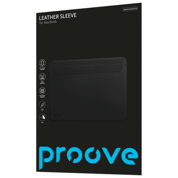 Husă pentru laptop Proove Leather Sleeve 14.2"/ Black photo 2
