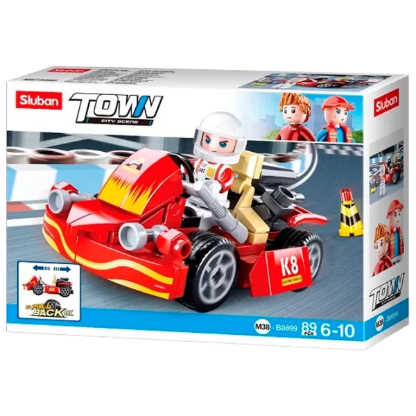 Конструктор Sluban Karting Автомобиль/ Разноцветный photo 1
