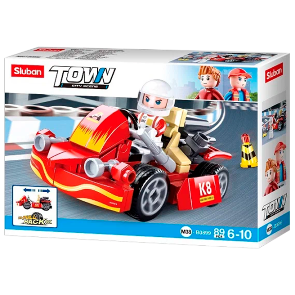 Конструктор Sluban Karting Автомобиль/ Разноцветный photo 1