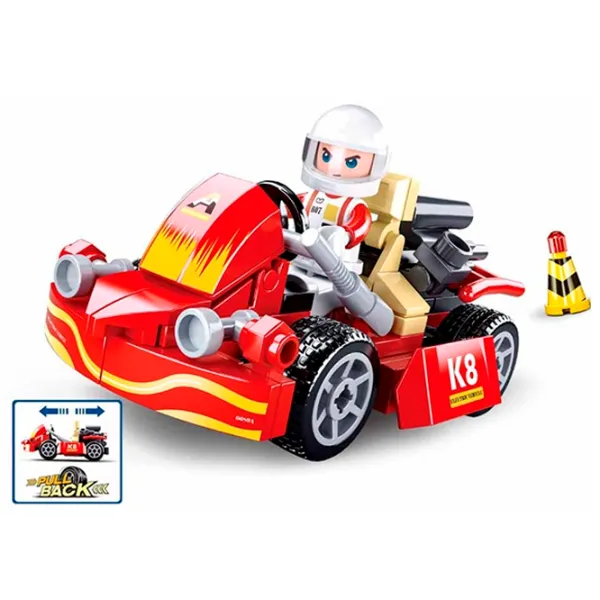 Конструктор Sluban Karting Автомобиль/ Разноцветный photo 2
