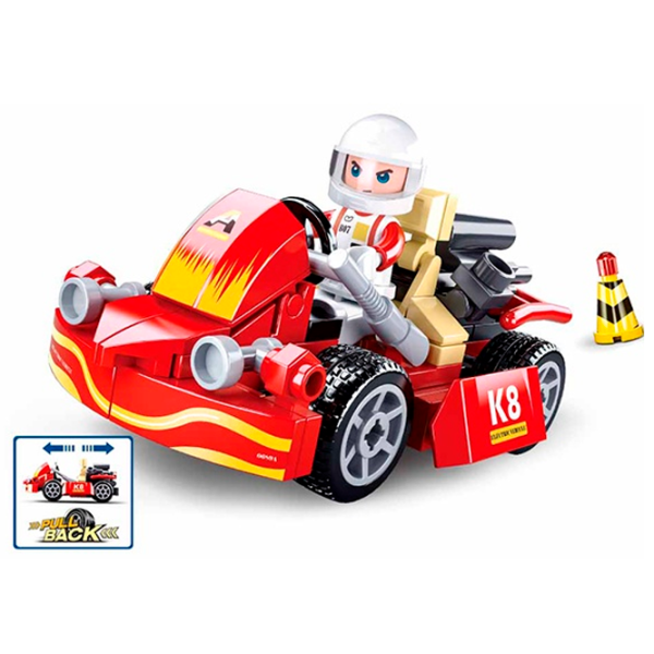 Конструктор Sluban Karting Автомобиль/ Разноцветный photo 2