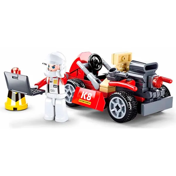 Конструктор Sluban Karting Автомобиль/ Разноцветный photo 3