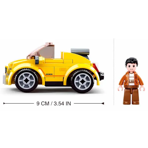 Constructor Sluban Sport Car Mașină/ Multicolor photo 4