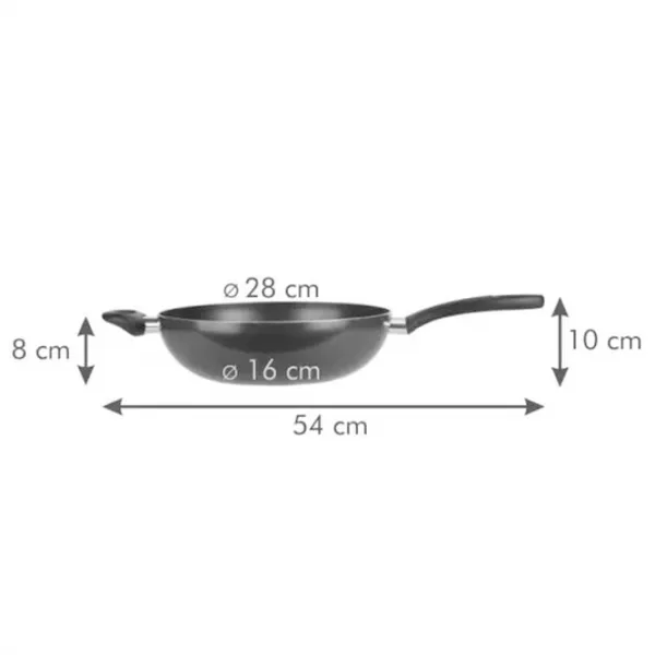 Tigaie Tescoma Wok PRESTO 594328 28 cm/ Black photo 3 Tigaie Tescoma Wok PRESTO 594328 28 cm/ Black photo 3