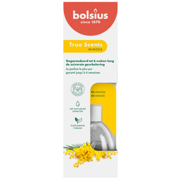 Освежитель воздуха для дома Bolsius True Scents Мимоза/ 60 мл photo 1