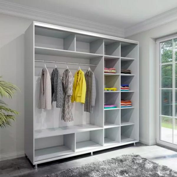 Dulap pentru haine Arta Mobilei Armadio 178 x 60 x 230 / PAL / Gray photo 2