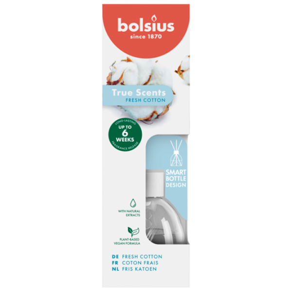 Освежитель воздуха для дома Bolsius True Scents Свежий хлопок/ 60 мл photo 1