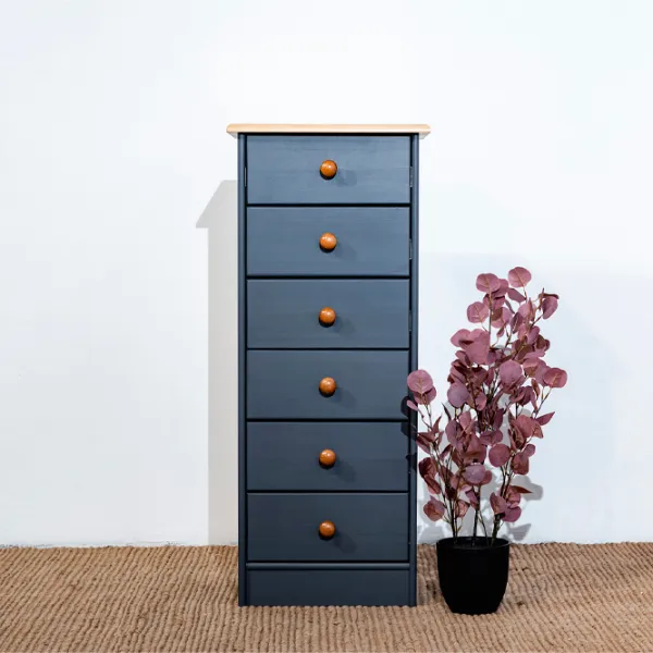 Комод Mobicasa Lia 3 104 x 43 x 35см/ Дерево/ Графитовый photo 2