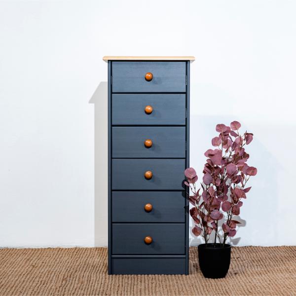 Комод Mobicasa Lia 3 104 x 43 x 35см/ Дерево/ Графитовый photo 2