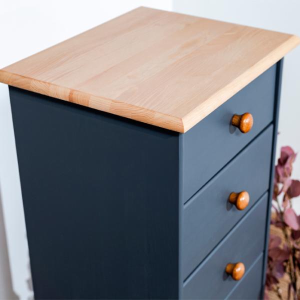 Комод Mobicasa Lia 3 104 x 43 x 35см/ Дерево/ Графитовый photo 4