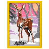 Картина по номерам As Kids Снежный олень 1038-41014 26.5 x 20 x 0.4 см/ Вертикальная