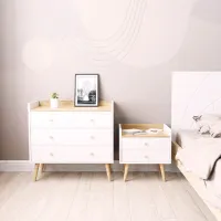 Comodă Mobicasa 3 Asgard 80 x 82 x 40/ PAL/ Craft auriu photo 2