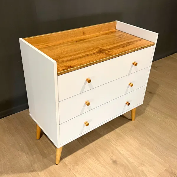 Комод Mobicasa 3 Asgard 80 x 82 x 40см/ ДСП/ Крафт золотой photo 4 Комод Mobicasa 3 Asgard 80 x 82 x 40см/ ДСП/ Крафт золотой photo 4