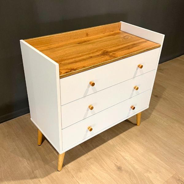 Комод Mobicasa 3 Asgard 80 x 82 x 40см/ ДСП/ Крафт золотой photo 4 Комод Mobicasa 3 Asgard 80 x 82 x 40см/ ДСП/ Крафт золотой photo 4