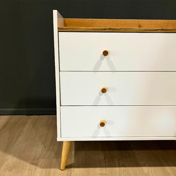 Комод Mobicasa 3 Asgard 80 x 82 x 40см/ ДСП/ Крафт золотой photo 6 Комод Mobicasa 3 Asgard 80 x 82 x 40см/ ДСП/ Крафт золотой photo 6