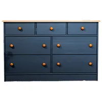 Comodă Mobicasa Lia 7 73 x 116 x 35/ Lemn/ Graphite