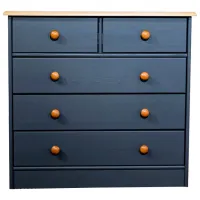 Comodă Mobicasa Lia 5 75 x 79 x 35/ Lemn/ Graphite