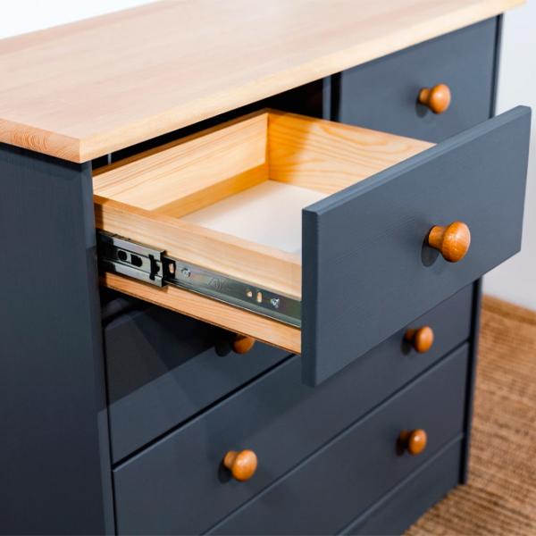 Комод Mobicasa Lia 5 75 x 79 x 35см/ Дерево/ Графитовый photo 6 Комод Mobicasa Lia 5 75 x 79 x 35см/ Дерево/ Графитовый photo 6