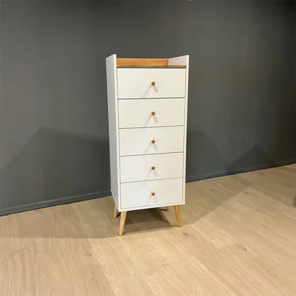 Комод Mobicasa 5 Asgard 127 x 50 x 40см/ ДСП/ Белый photo 2 Комод Mobicasa 5 Asgard 127 x 50 x 40см/ ДСП/ Белый photo 2