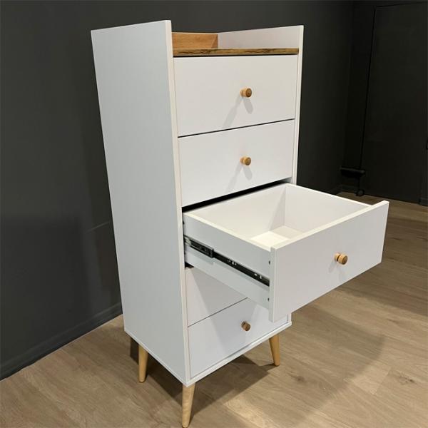 Комод Mobicasa 5 Asgard 127 x 50 x 40см/ ДСП/ Белый photo 3 Комод Mobicasa 5 Asgard 127 x 50 x 40см/ ДСП/ Белый photo 3