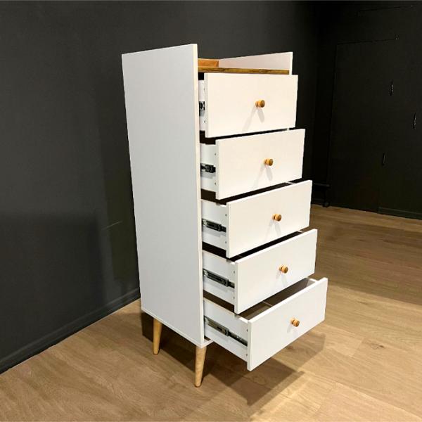 Комод Mobicasa 5 Asgard 127 x 50 x 40см/ ДСП/ Белый photo 4 Комод Mobicasa 5 Asgard 127 x 50 x 40см/ ДСП/ Белый photo 4