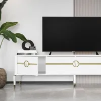Тумба под телевизор Moda Life Gold bella 55 x 200 x 44.5см/ ДСП photo 2