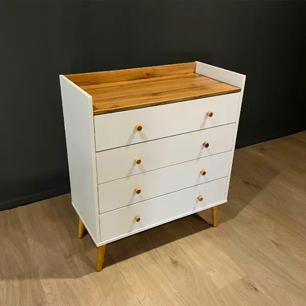 Комод Mobicasa 4 Asgard 96 x 82 x 40см/ ДСП/ Белый photo 6