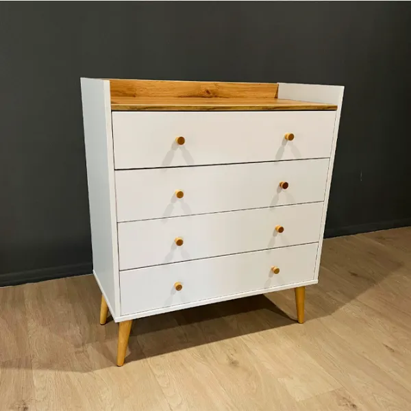 Комод Mobicasa 4 Asgard 96 x 82 x 40см/ ДСП/ Белый photo 7